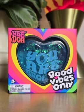 NIB Needoh Good Vibes Heart - Blue